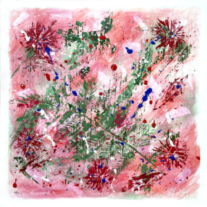 Rouges d'automne, 24 x24